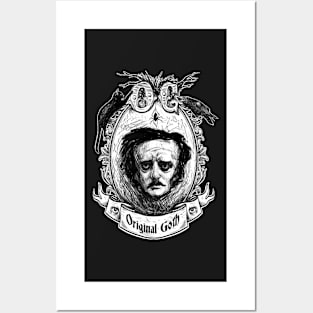 Original Goth Edgar Allan Poe Posters and Art